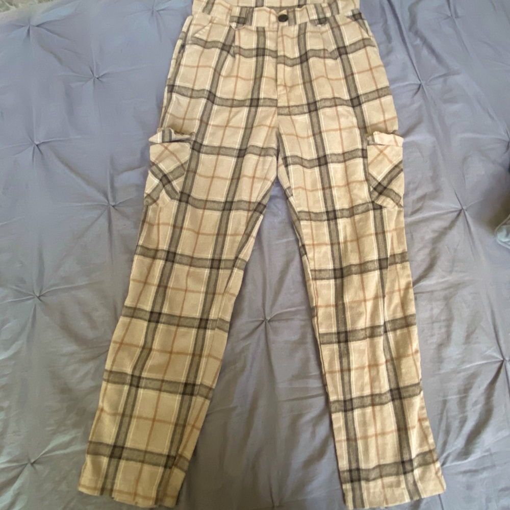 Brown plaid pants from SHEIN